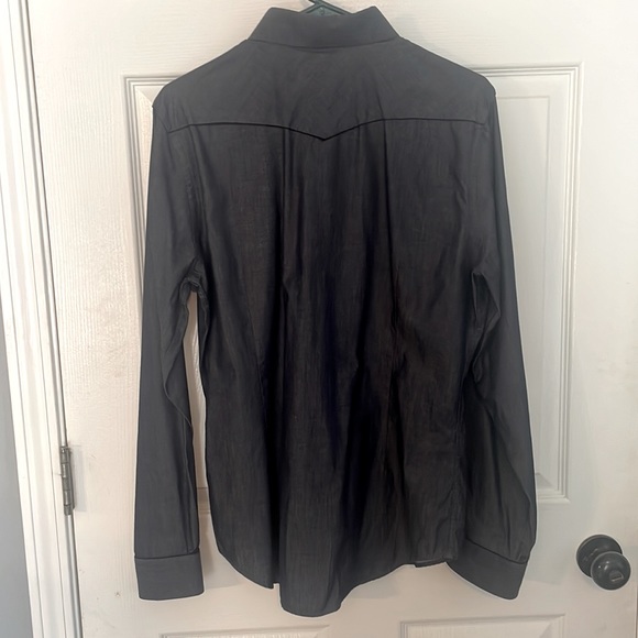 Dark grey Express fitted size M long sleeve - Picture 2 of 2